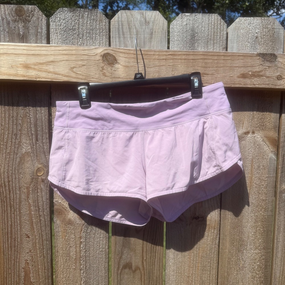 Lululemon Speed Up Low-Rise Lined Running Shorts Lavender Purple Size 8